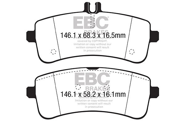 Brake Pad Set, disc brake (DP42350R)