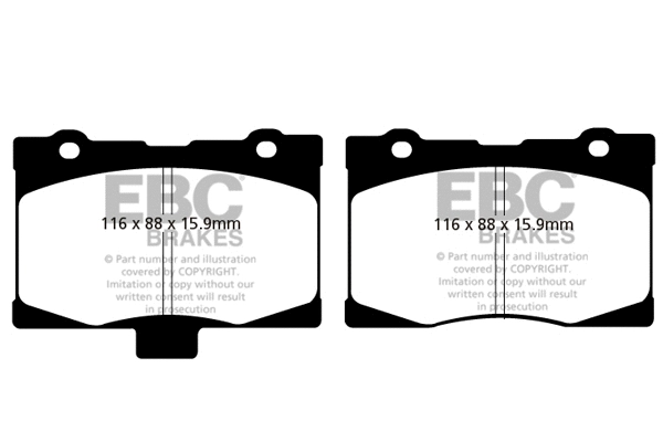 Brake Pad Set, disc brake (DP41735R)