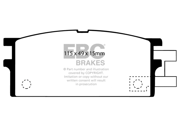 Brake Pad Set, disc brake (DP454)
