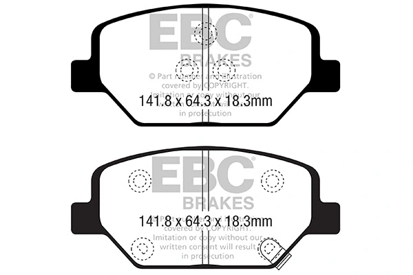 Brake Pad Set, disc brake (DP22351)