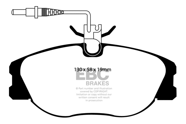 Brake Pad Set, disc brake (DP1108)