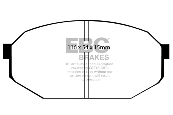 Brake Pad Set, disc brake (DP433)