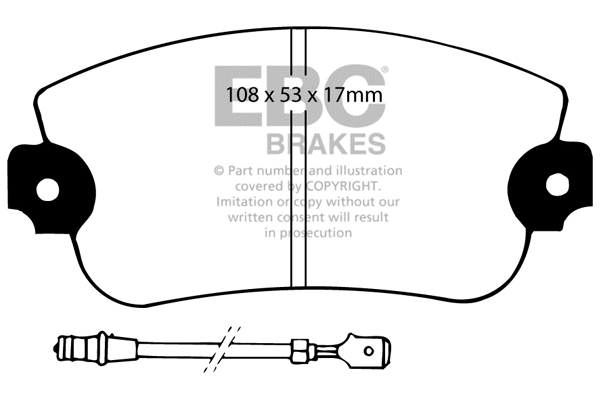 Brake Pad Set, disc brake (DP2230)