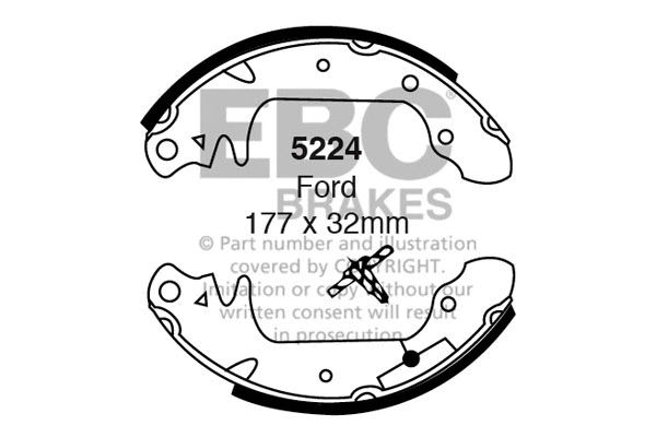 Brake Shoe Set (5224)