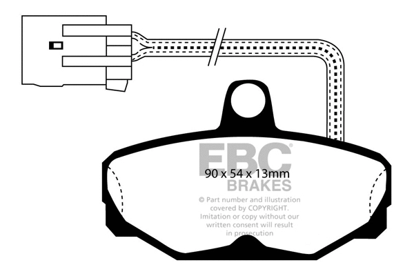 Brake Pad Set, disc brake (DP571/2)