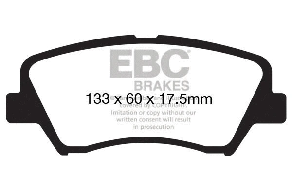 Brake Pad Set, disc brake (DP1874)