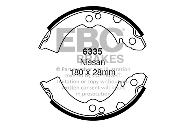 Brake Shoe Set (6335)