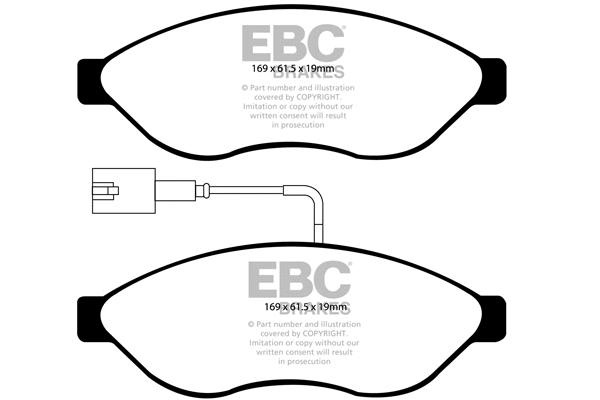 Brake Pad Set, disc brake (DP1968)