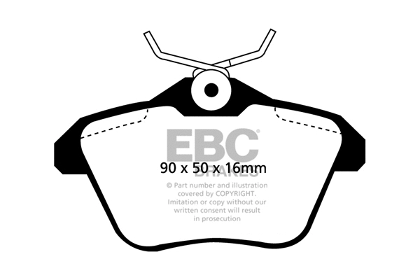 Brake Pad Set, disc brake (DP1096)