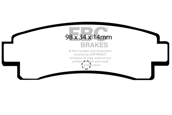 Brake Pad Set, disc brake (DP682)