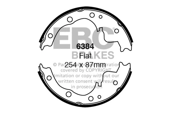 Brake Shoe Set (6384)