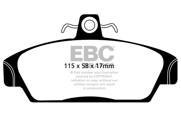 Brake Pad Set, disc brake (DP2817)