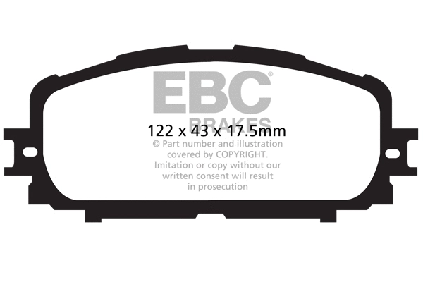 Brake Pad Set, disc brake (DP1897)