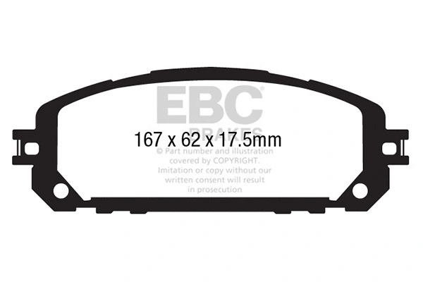 Brake Pad Set, disc brake (DP43030R)