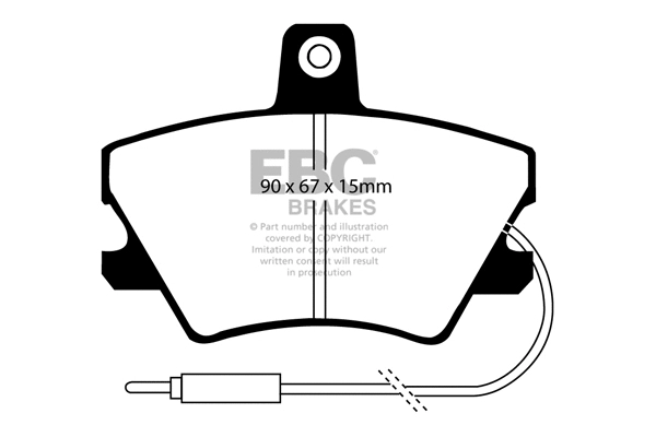 Brake Pad Set, disc brake (DP668)