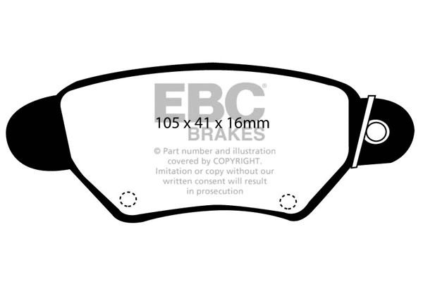Brake Pad Set, disc brake (DP1186)