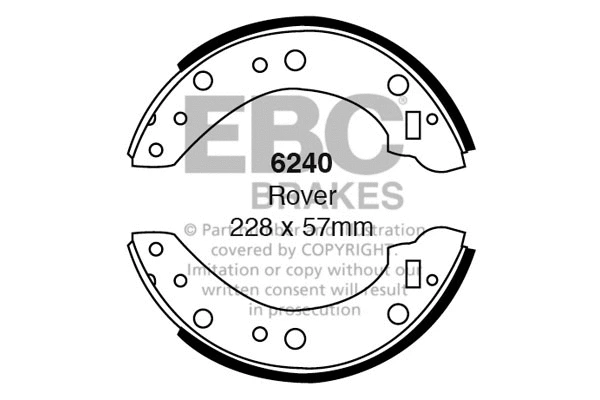 Brake Shoe Set (6240)
