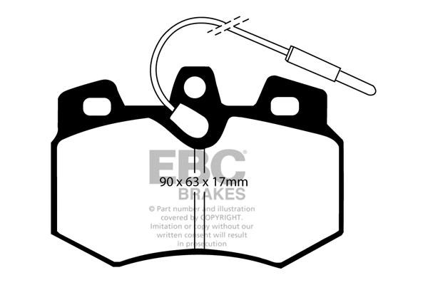 Brake Pad Set, disc brake (DP2626)