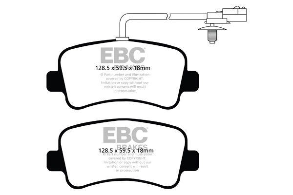 Brake Pad Set, disc brake (DPX2084)