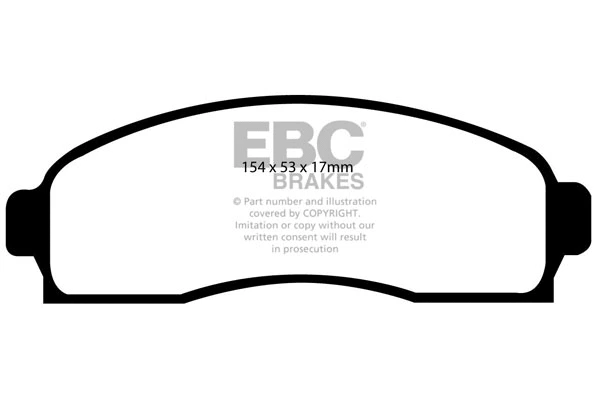 Brake Pad Set, disc brake (DP1617)