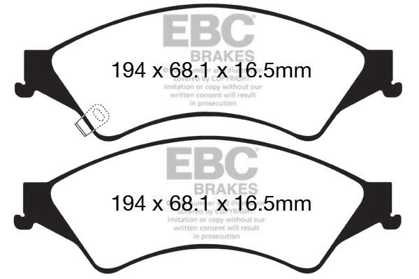 Brake Pad Set, disc brake (DP42140R)