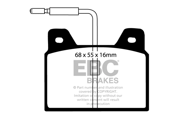 Brake Pad Set, disc brake (DP163)