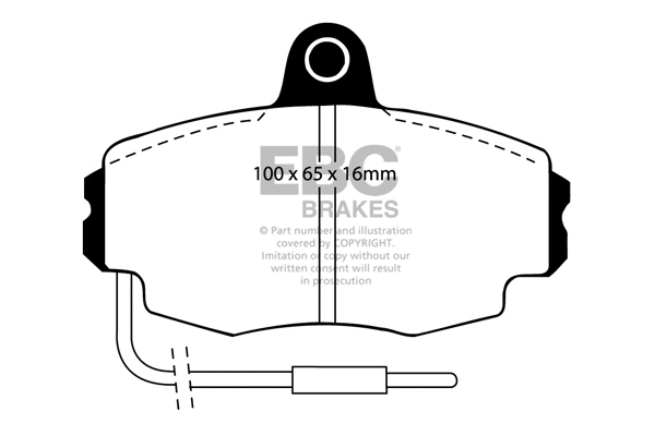 Brake Pad Set, disc brake (DP426/4)