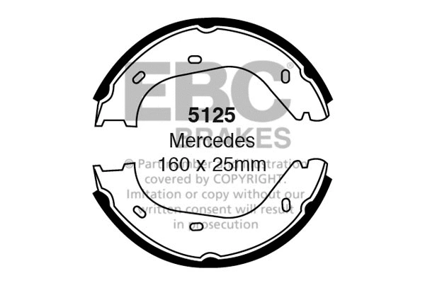 Brake Shoe Set (5125)