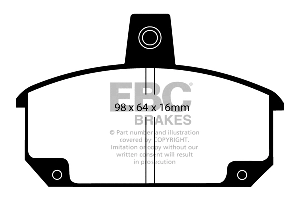 Brake Pad Set, disc brake (DP354)