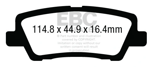 Brake Pad Set, disc brake (DP33012C)