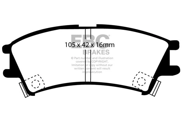 Brake Pad Set, disc brake (DP1203)
