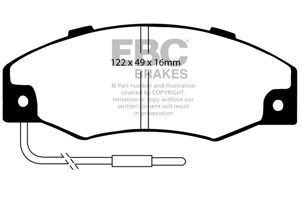 Brake Pad Set, disc brake (DP2604)