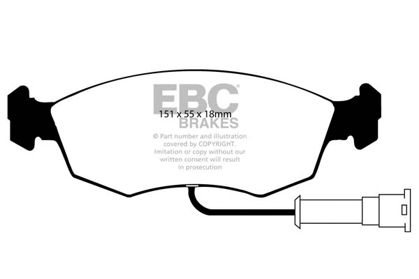 Brake Pad Set, disc brake (DP2473)