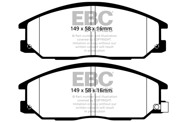 Brake Pad Set, disc brake (DPX2049)