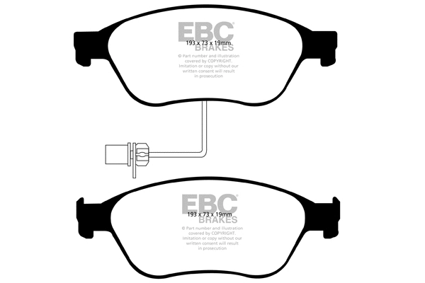 Brake Pad Set, disc brake (DP1535)