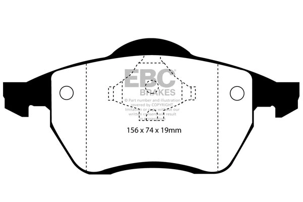 Brake Pad Set, disc brake (DP1074)
