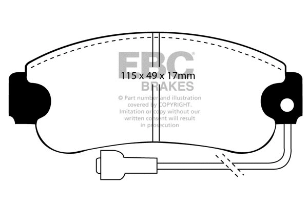 Brake Pad Set, disc brake (DP385)