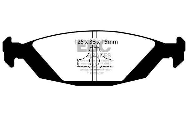 Brake Pad Set, disc brake (DP2635)