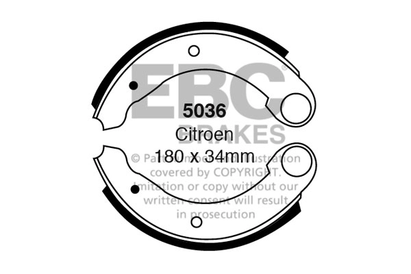 Brake Shoe Set (5036)