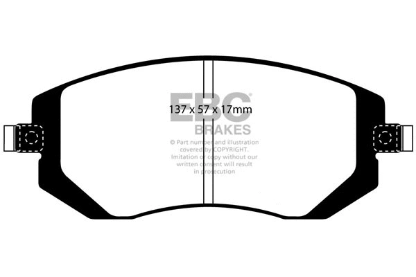 Brake Pad Set, disc brake (DP1661)