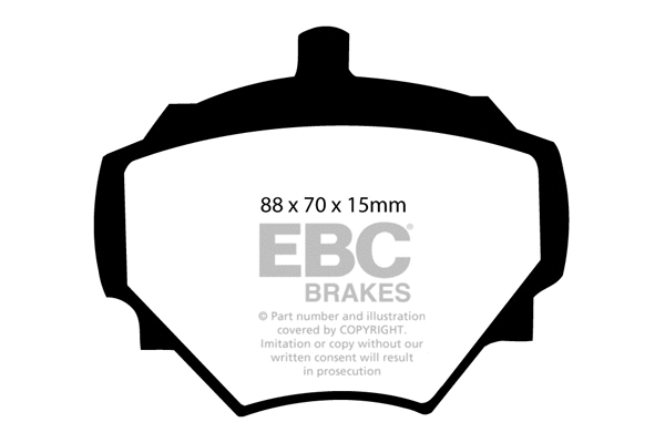 Brake Pad Set, disc brake (DP182)