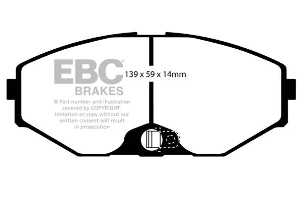 Brake Pad Set, disc brake (DP1471)