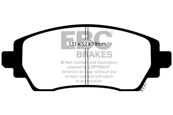 Brake Pad Set, disc brake (DP1431)