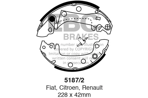 Brake Shoe Set (5187/2)