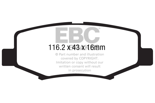 Brake Pad Set, disc brake (DP1799)