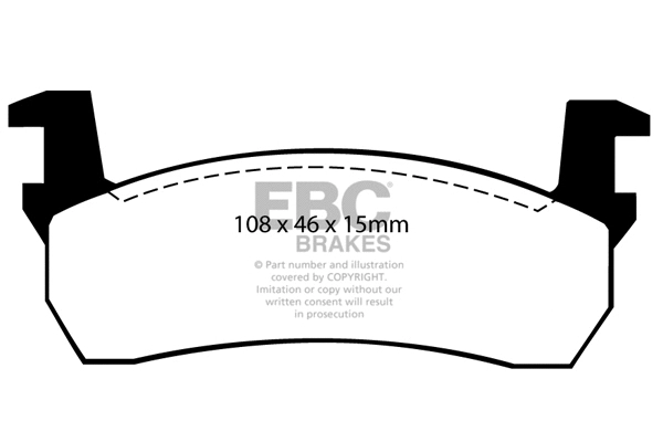 Brake Pad Set, disc brake (DP484)