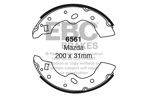 Brake Shoe Set (6561)