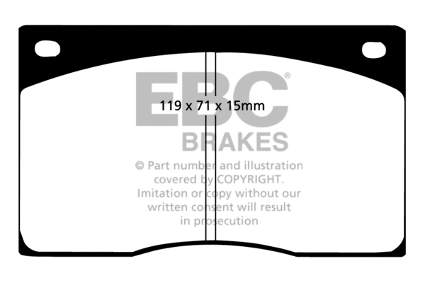 Brake Pad Set, disc brake (DP2262)