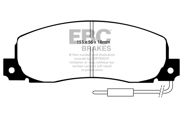 Brake Pad Set, disc brake (DP544)