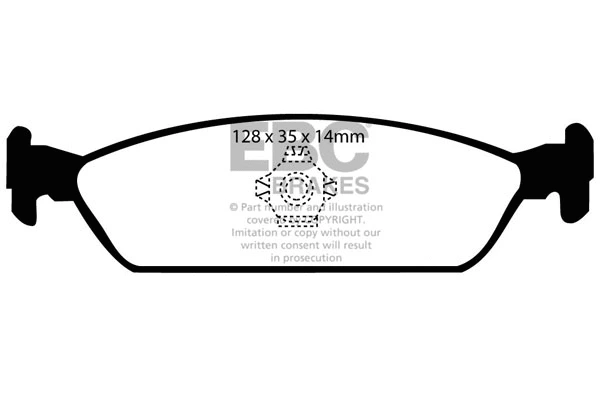 Brake Pad Set, disc brake (DP768)